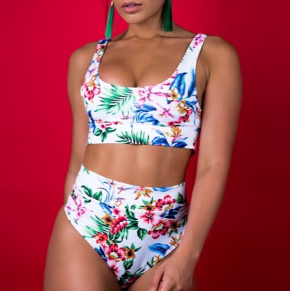 TQTA HighLife - High Waisted Thong Bikini Set.